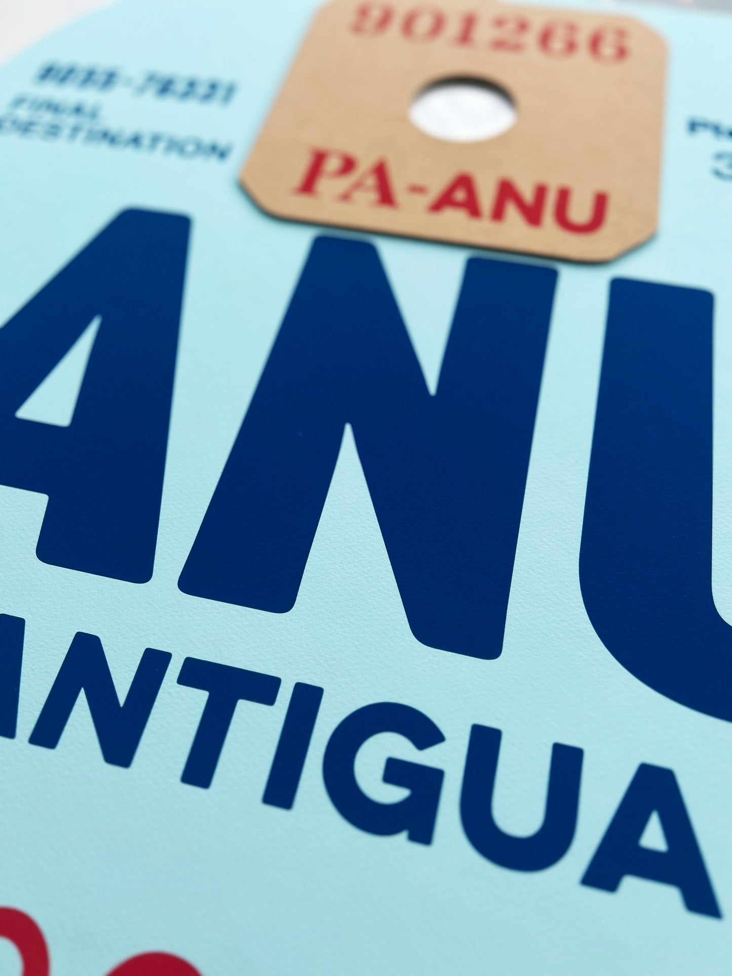 PAN AM ‘ANTIGUA’ LUGGAGE TAG