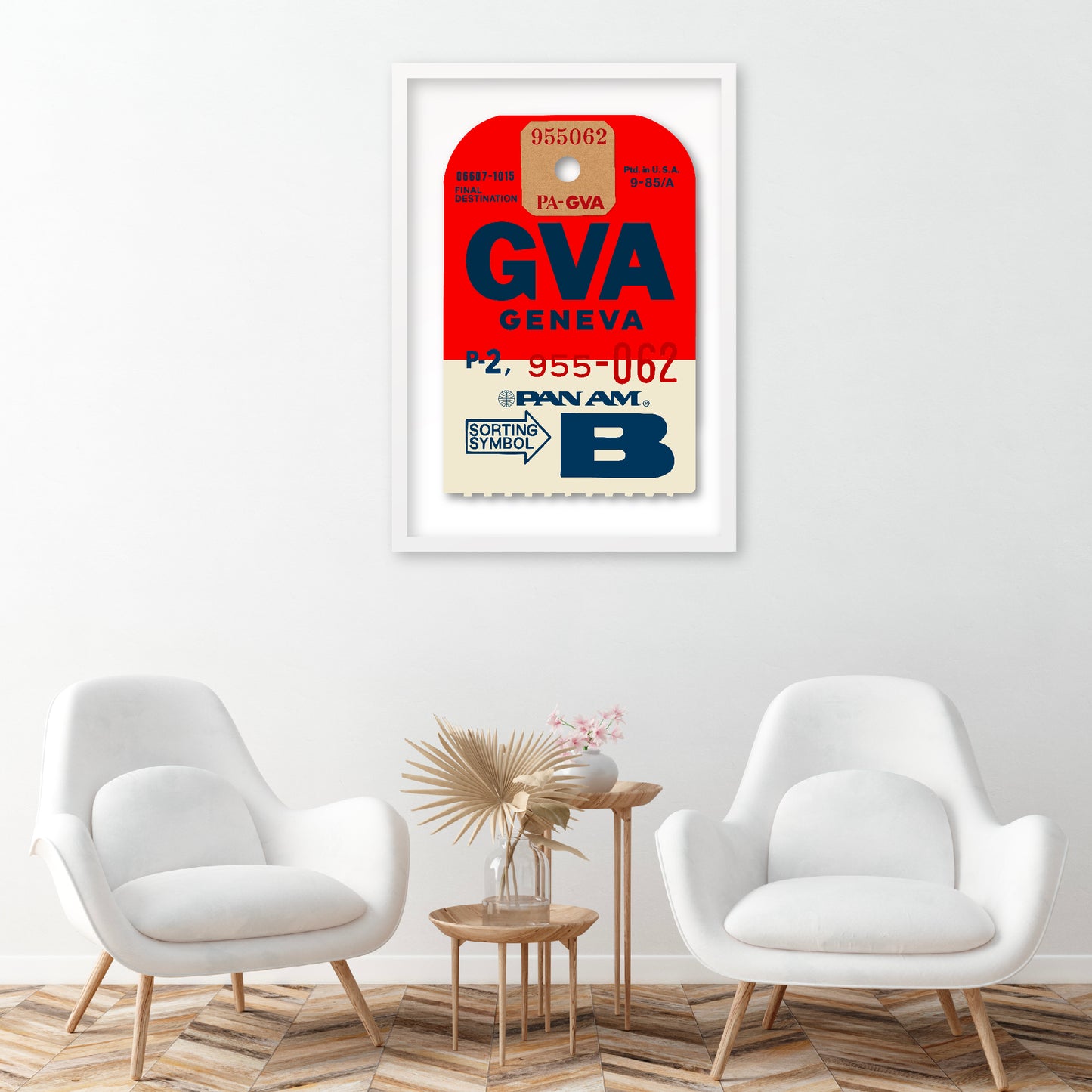 PAN AM 'GENEVA' LUGGAGE TAG