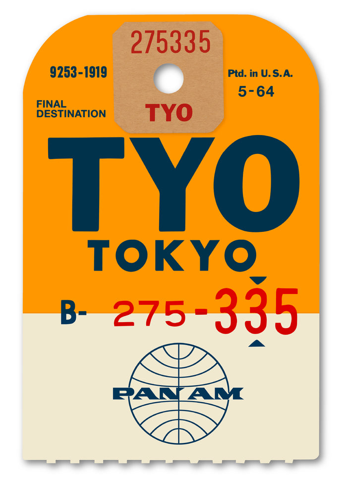 PAN AM ‘TOKYO’ LUGGAGE TAG