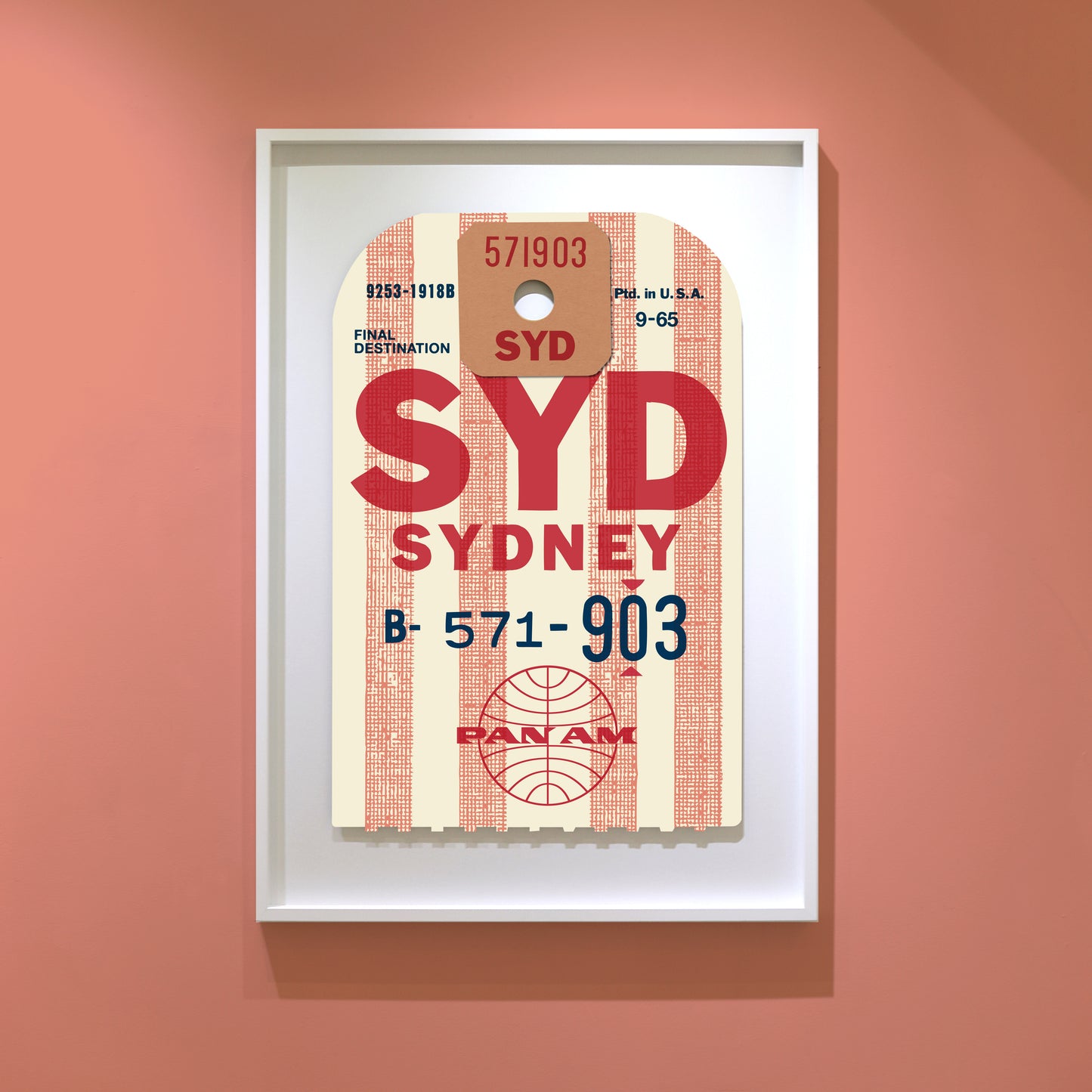 PAN AM ‘SYDNEY’ LUGGAGE TAG