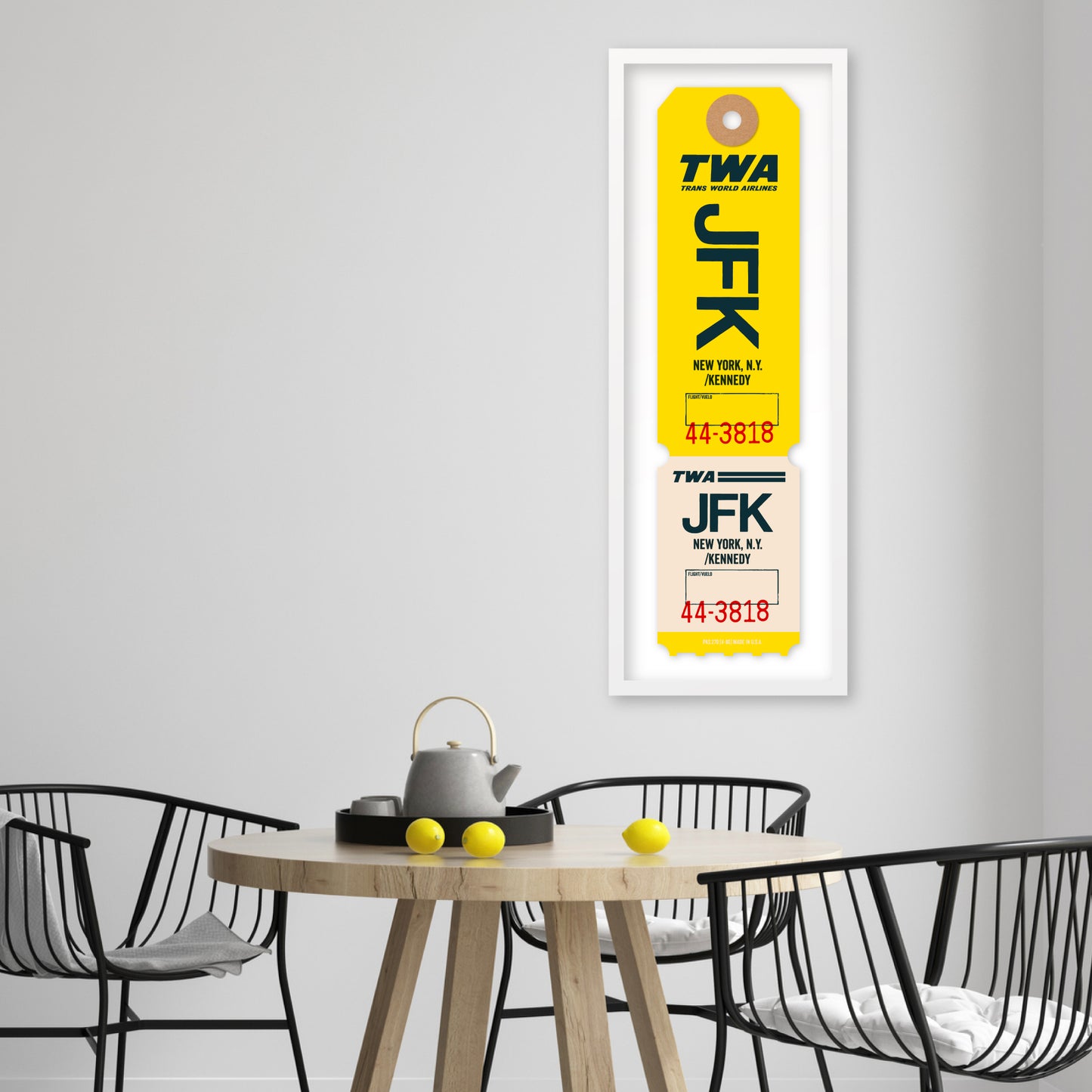 TWA ‘JFK’ LUGGAGE TAG