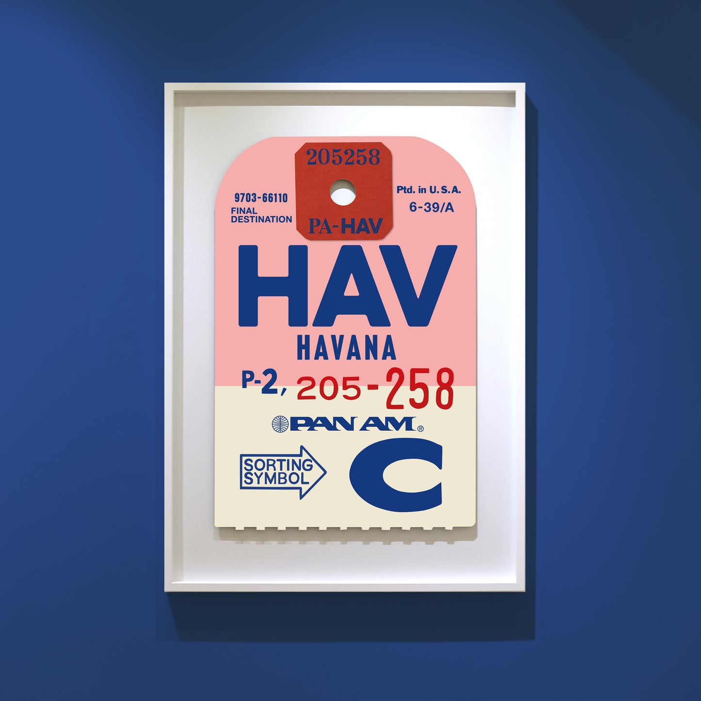PAN AM 'HAVANA' LUGGAGE TAG
