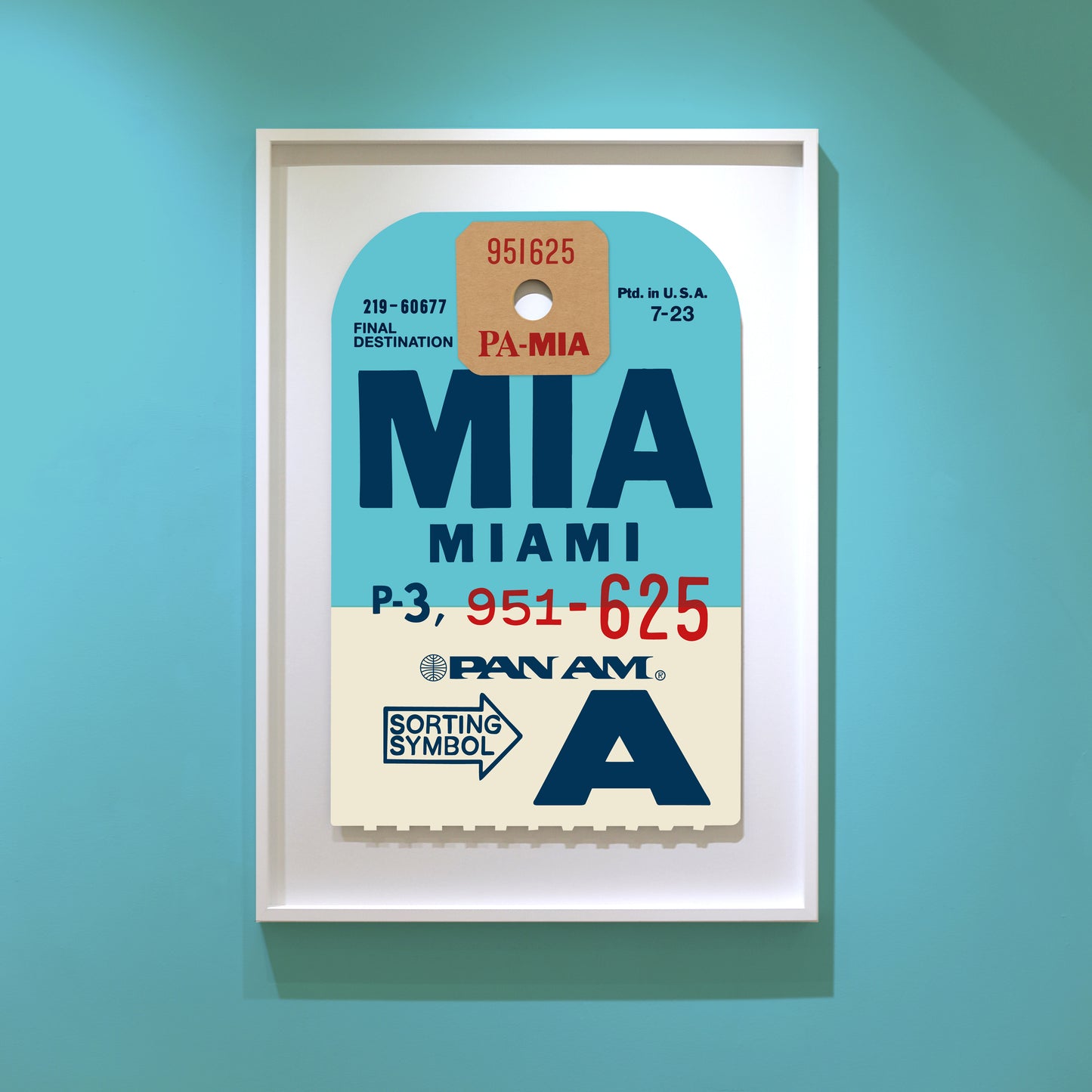 PAN AM ‘MIAMI’ LUGGAGE TAG