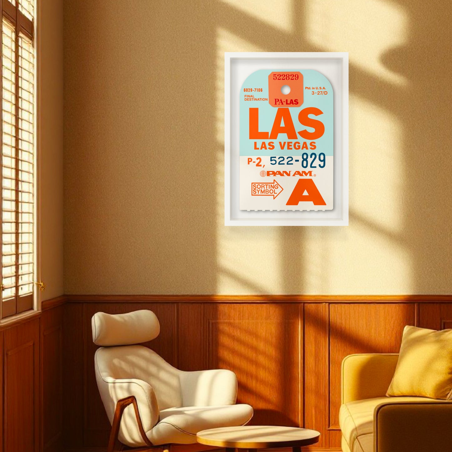 PAN AM ‘LAS VEGAS’ LUGGAGE TAG
