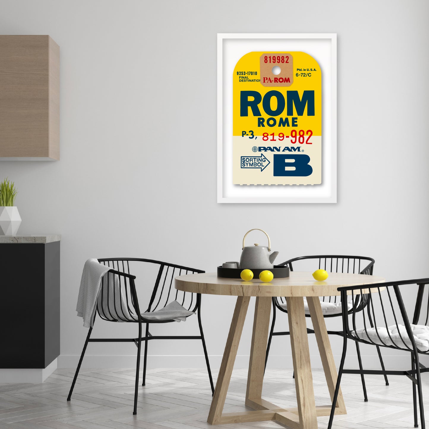 PAN AM ‘ROME’ LUGGAGE TAG