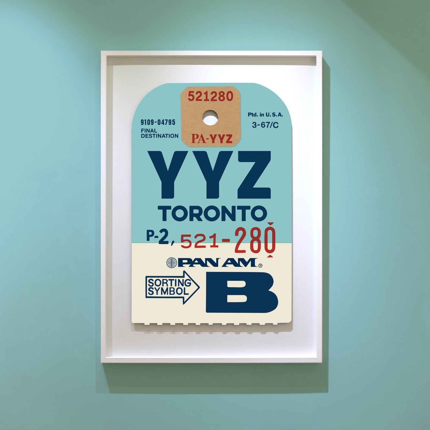 PAN AM 'TORONTO' LUGGAGE TAG