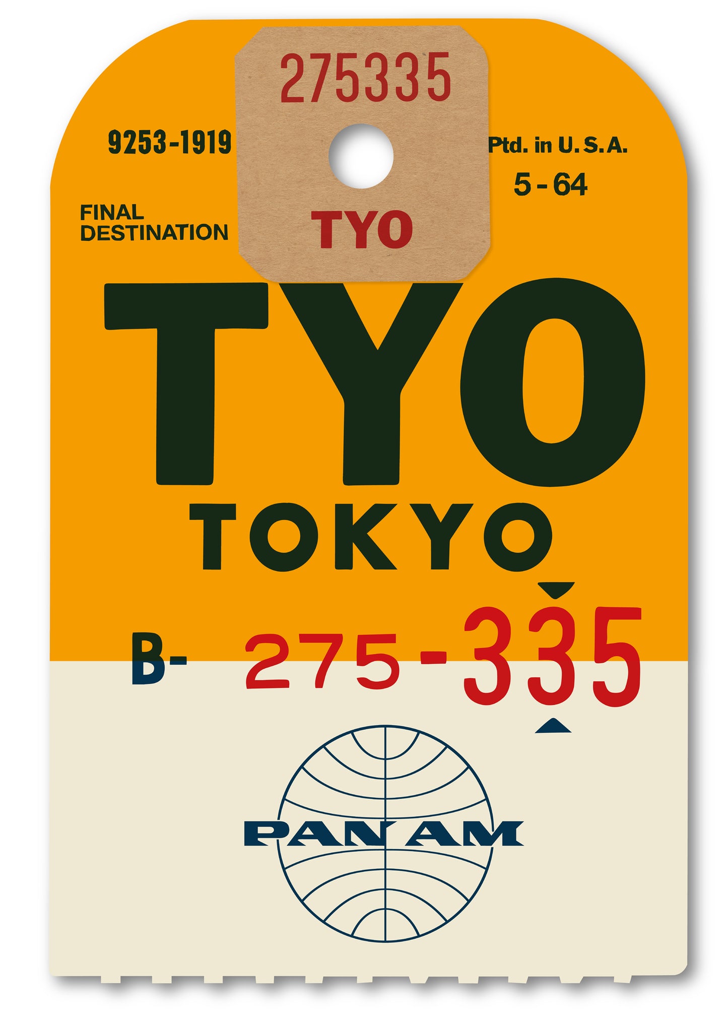 PAN AM ‘TOKYO’ LUGGAGE TAG
